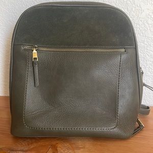 Antik Kraft backpack olive green suede